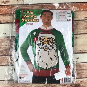 Big Santa Ugly Christmas Sweater Party Adult Med